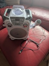 Mini Karaoke Machine with Bluetooth Speaker and Wireless Microphone