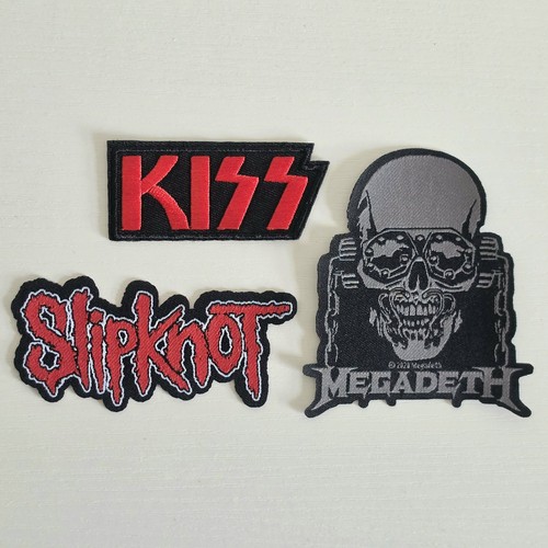 Metal band sew patches x3 - sew,