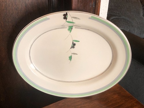 Large art deco plate platter - large, plate,
