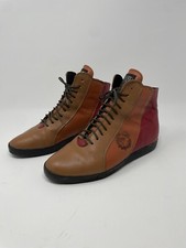 Travel Fox Leather Red/Orange/Tan Sneakers 9017W-38