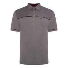 Forge Mens Plus Size Polo Shirt Short Sleeve Charcoal Polo Shirt for Men UK