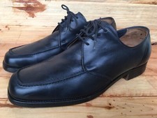 Crockett Jones Jersey For Gordon Scott Blue Oxford Leather shoes Sz US 9 /UK 8E