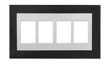 Multi Aperture Collage Picture Photo Frames Choice of Mount Design Rustic /Black