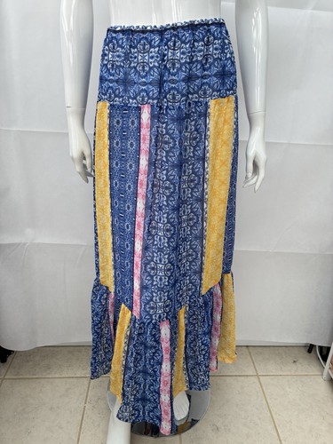 Boho patchwork maxi - boho, skirt