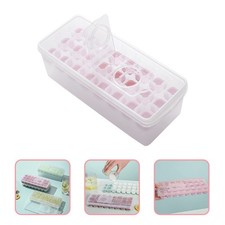  1 Set Ice Making Box Ice Tray Ice Maker Container Ice Cube Mold with Lid for