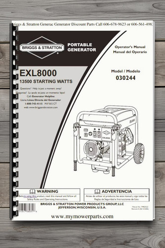 Briggs stratton exl8000 - stratton,