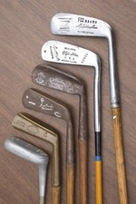 Lot of 6 antique putters, 4