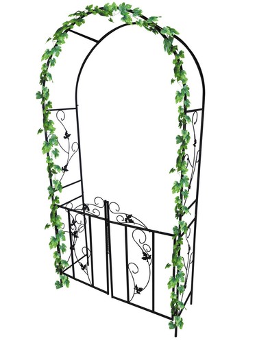 Metal garden arch - with, gate