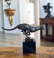 Bronze Figure Panther Cheetah
