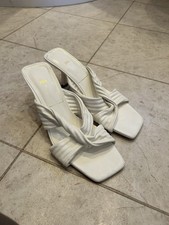 ZARA ECRU WHITE LEATHER