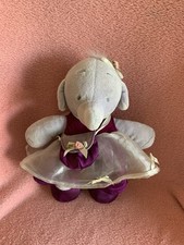 VINTAGE 22cm PLUSH HUMPHREYS CORNER LOTTIE BIRTHDAY GIRL IN DRESS Please Read