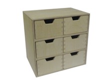 Wooden Drawer - 6 Drawers
