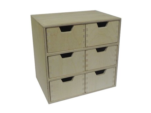 Wooden drawer 6 drawers - wooden,