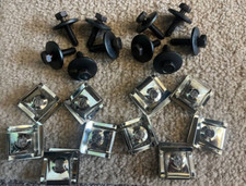 FOR MERCEDES-BENZ UNDERTRAY ENGINE, COVER GUARD SHIELD METAL BOLT/RETAINER KIT 