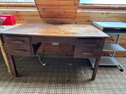 Large vintage desk double - large,
