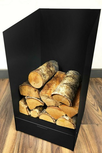 Log store with storage drawer - with,