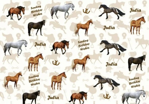 Personalised horse wrap - horse, large