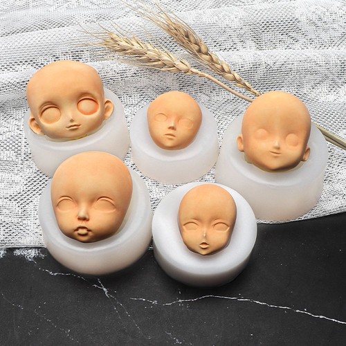 Mould clay head sculpey - mould,