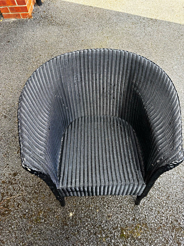 Black wicker contemporary - wicker,