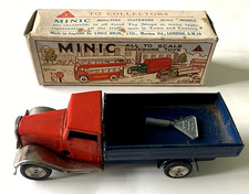 Vintage Triangle Minic Clockwork Tin Delivery Lorry Boxed - Used - V.Good Cond.