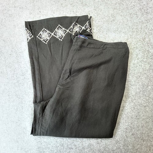 East coast black linen - black, wide