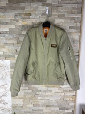 Vans Mens size S beige bomber