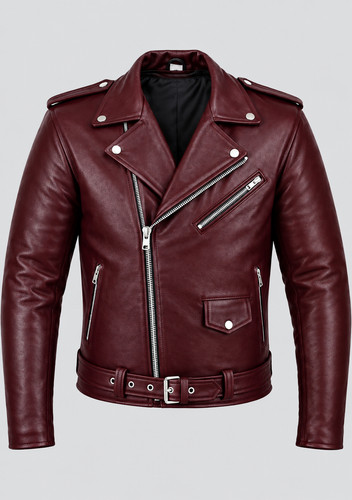Men burgundy genuine leather - men's,