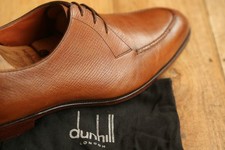Gaziano Girling Dunhill Tan Brown Leather Derby Shoes UK 10.5 US 11.5 EU 44.5
