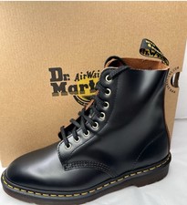 Dr. Martens 1460 Pascal  Leather Lace Up Boots Black Uk 10