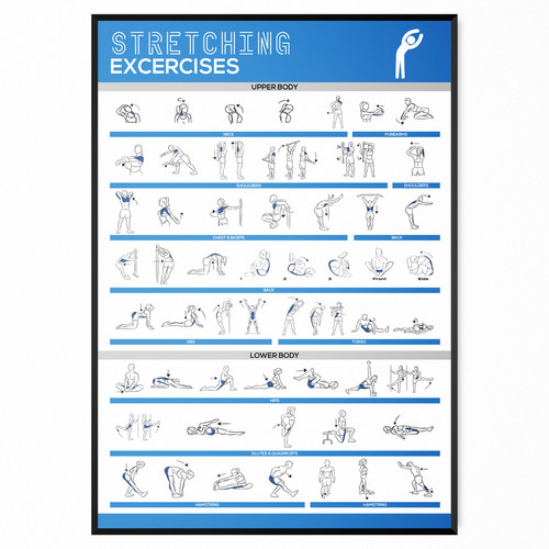 Gym workout posters exercises - posters,