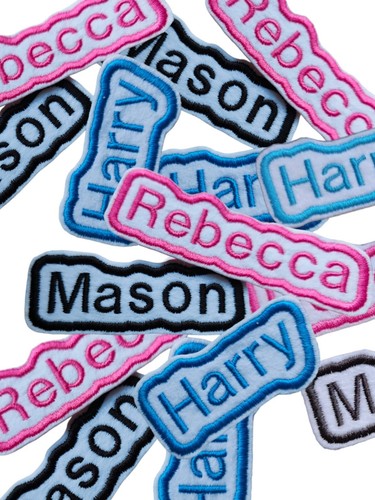 Personalised embroidered iron - embroidered,