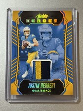 Justin Herbert  LA Chargers  Panini Absolute NFL 2023  HEROES  PATCH CARD SP /99