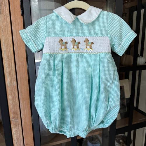 Vintage rocking horse smocked