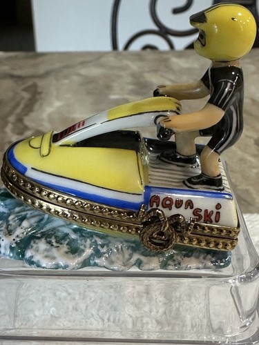 Limoges trinket box riding - limoges,