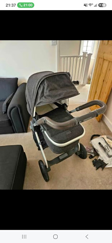 Icandy peach pram grey - peach, grey/black