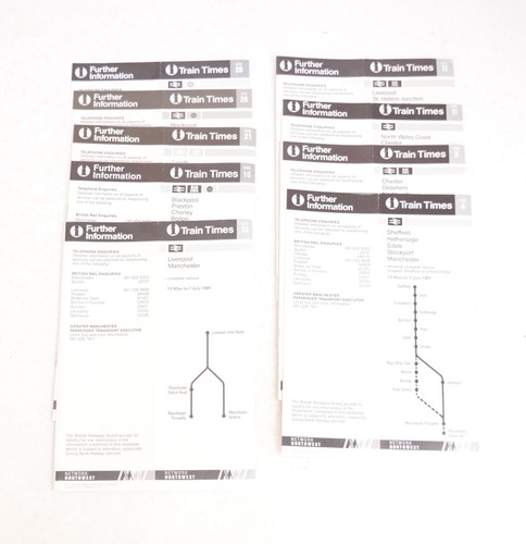 Railway pocket timetables - pocket,