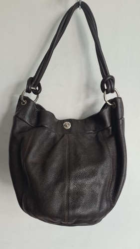Hobbs brown leather hobo - brown,