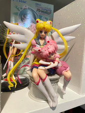 Sailor Moon with Sailor Chibi Moon Figures Collection Model Toys 16Cm