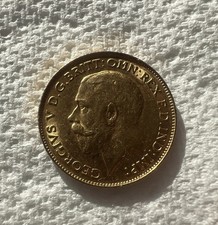 1912 King George v Gold Half Sovereign Coin, 22ct