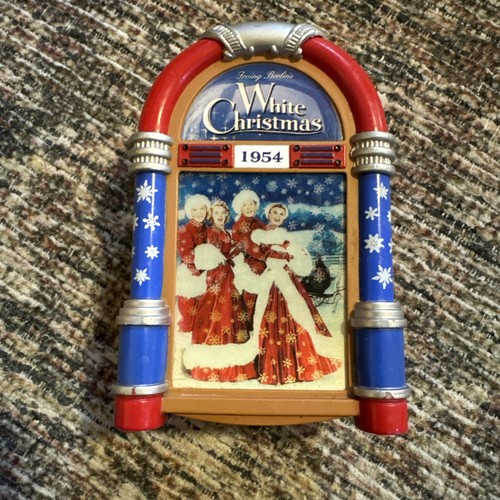 Vintage jukebox ornament white - ornament,