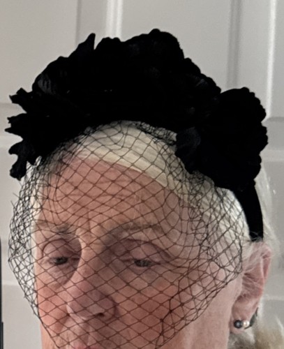 Black fascinator hairband - ,