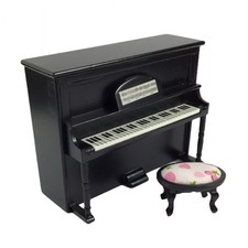 Dolls House Black Piano with