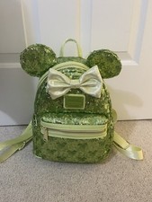 Loungefly Disney Parks Tinker Bell Sequin Mini Backpack.