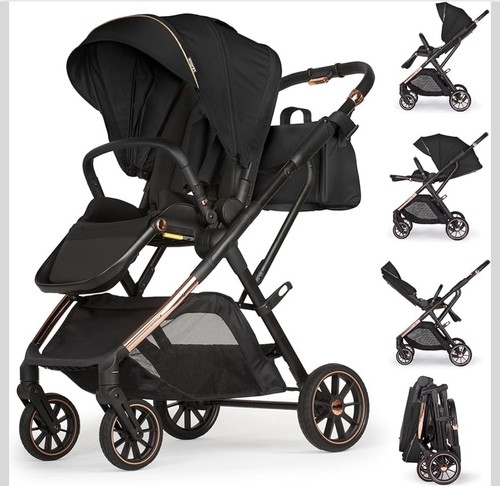 Black single pushchair from - black,