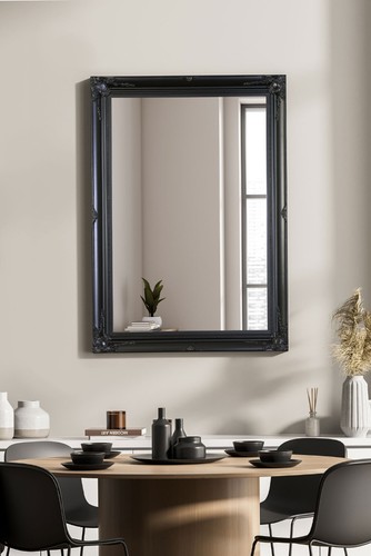 Large mirror black antique - large,