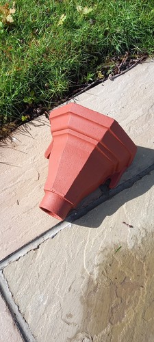 Antique vintage gutter - gutter, cast