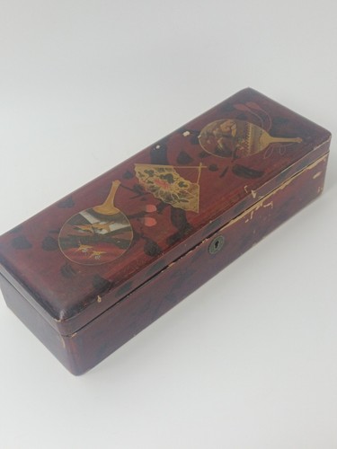 Antique japanese lacquer glove - antique,