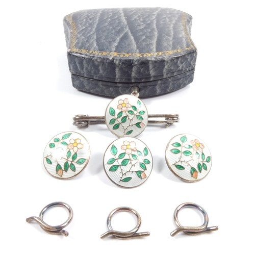 Superb antique silver enamel - antique,