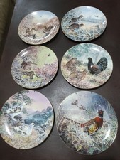 6x Beautiful Plates Wedgwood,,Game Birds Of Britain Collection,, 1995