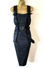 VIVIENNE WESTWOOD Fall Bondage Dress UK 8 Vintage Sexy Punk Goth Wiggle Xmas NYE